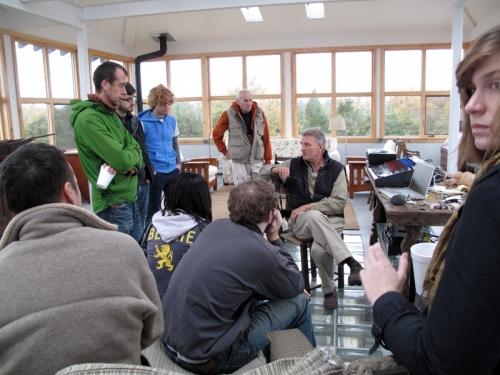 RISD students at the studio