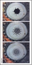 FIGURE 26: PHOTOS BY MIT RESEARCHER, CORY LORENZ, OF METAL PARTICLES SHAPED BY A MAGNETIC FIELD, RESEMBLING PUEBLO POTTERY DESIGN